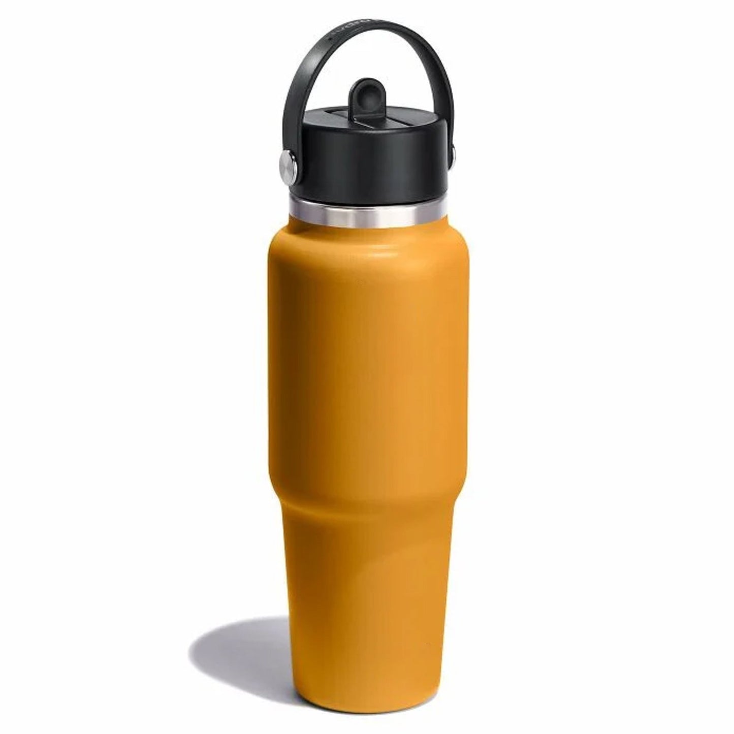 32 oz Wide Mouth Travel Bottle with Flex Straw Cap Orange Color